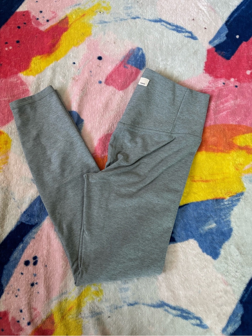 Vuori Kids Heather Gray Leggings